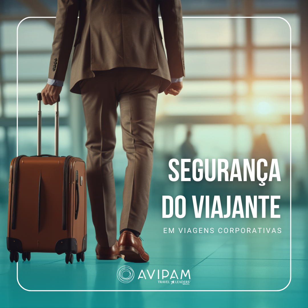 Homem em viagem de negócio contando com segurança na viagem